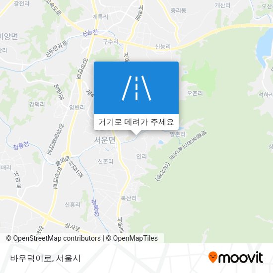 바우덕이로 지도