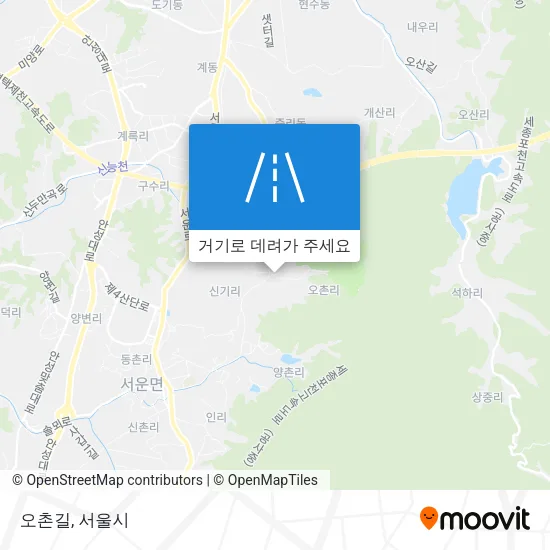 오촌길 지도