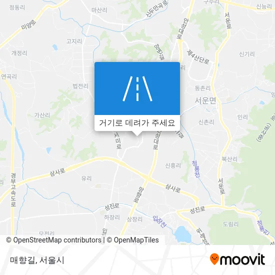매향길 지도