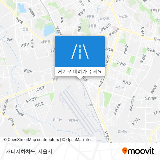 새터지하차도 지도