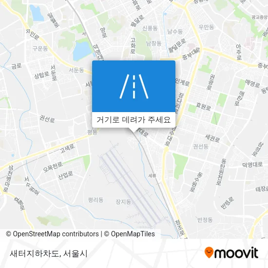 새터지하차도 지도