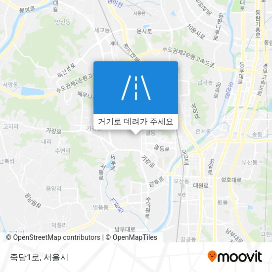 죽담1로 지도