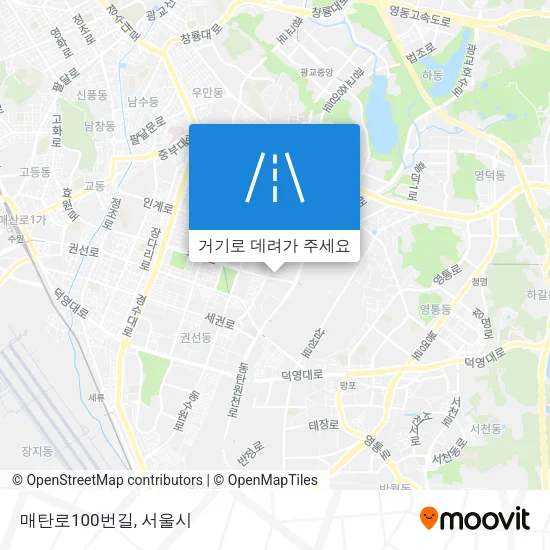 매탄로100번길 지도