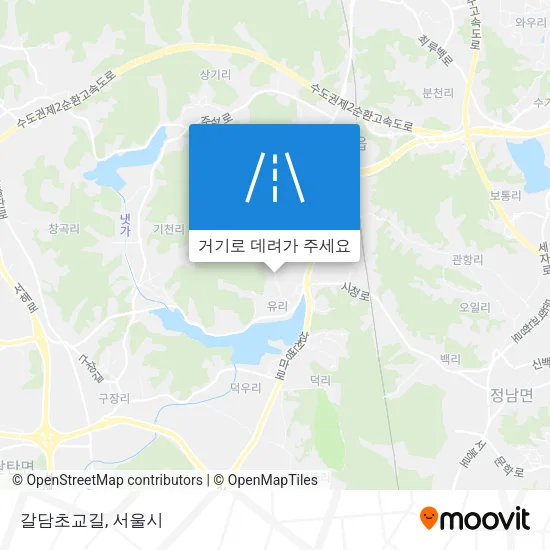 갈담초교길 지도