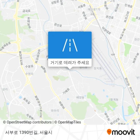 서부로 1390번길 지도