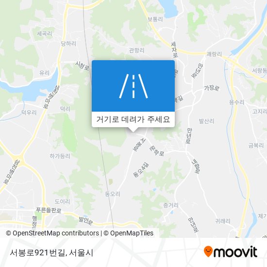 서봉로921번길 지도