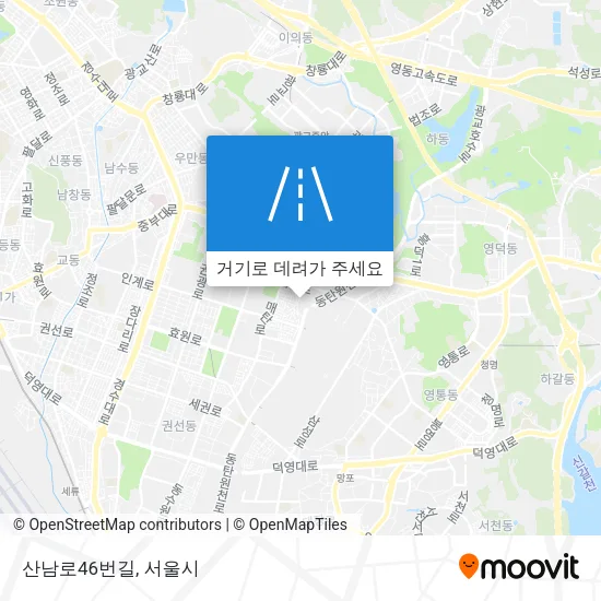 산남로46번길 지도