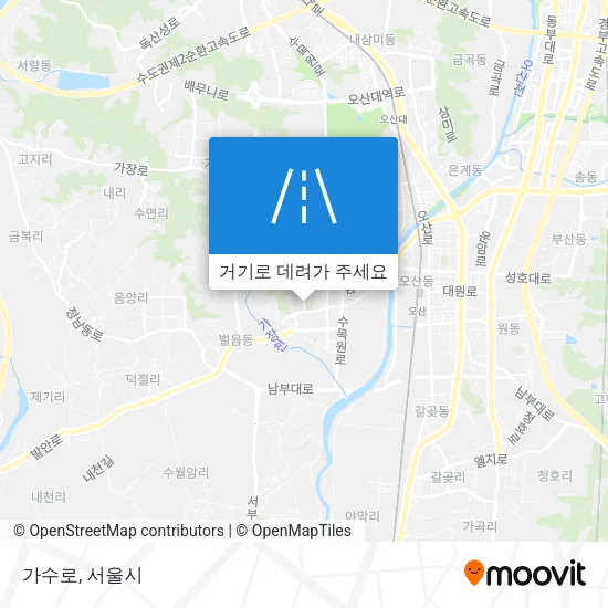 가수로 지도