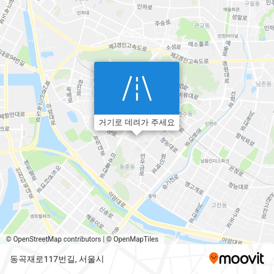 동곡재로117번길 지도