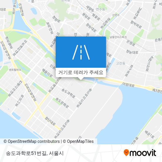 송도과학로51번길 지도