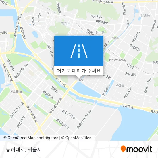 능허대로 지도