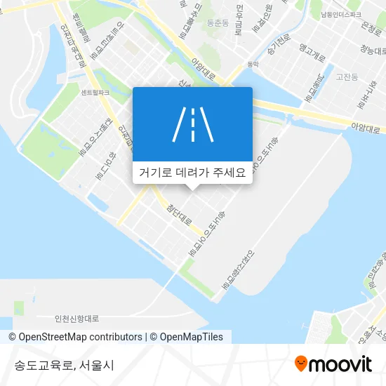 송도교육로 지도