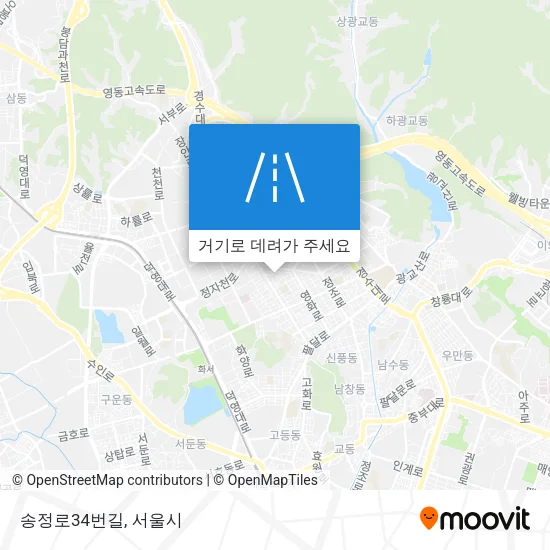송정로34번길 지도