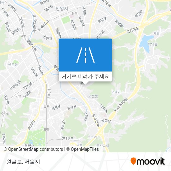 원골로 지도