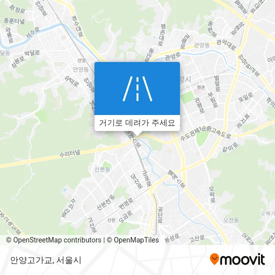 안양고가교 지도