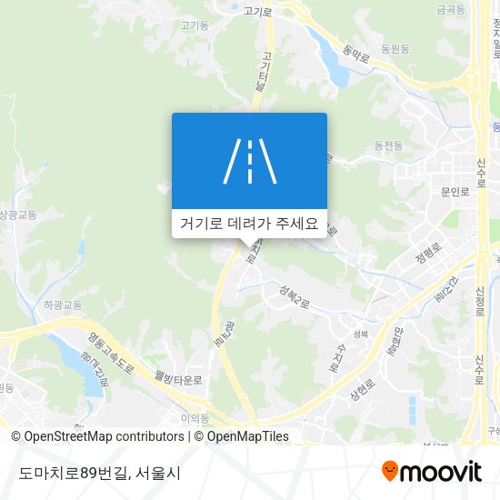 도마치로89번길 지도