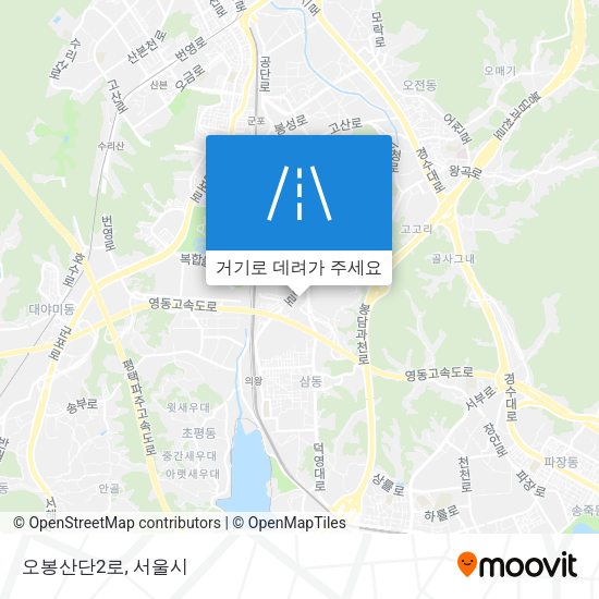 오봉산단2로 지도