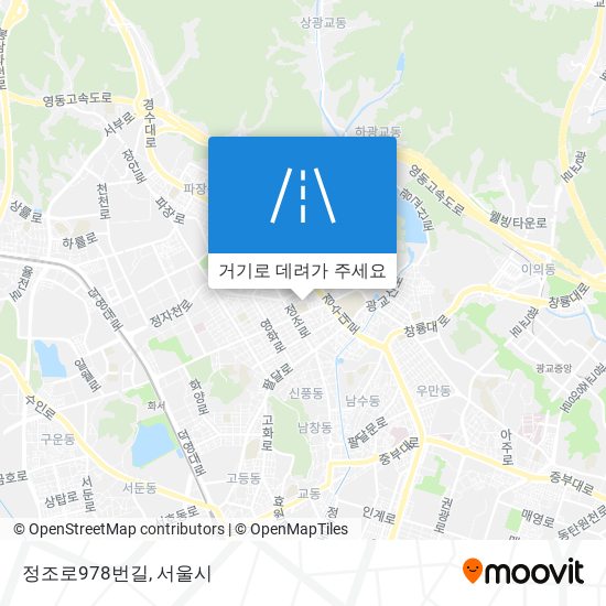 정조로978번길 지도