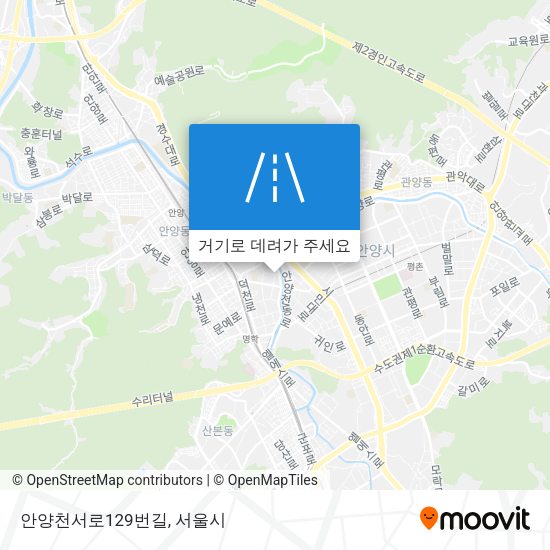 안양천서로129번길 지도