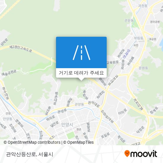 관악산등산로 지도