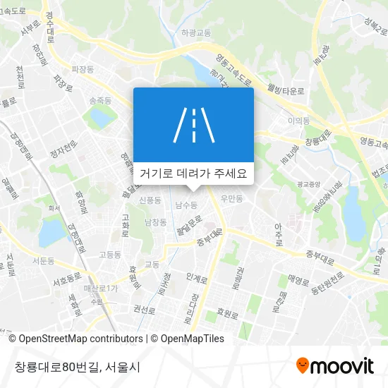 창룡대로80번길 지도