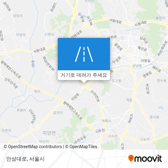 안성대로 지도