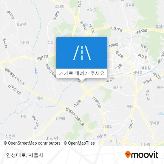 안성대로 지도