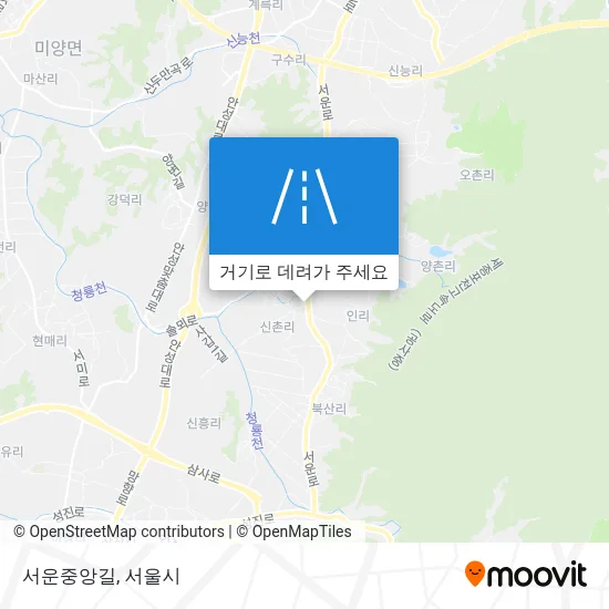 서운중앙길 지도