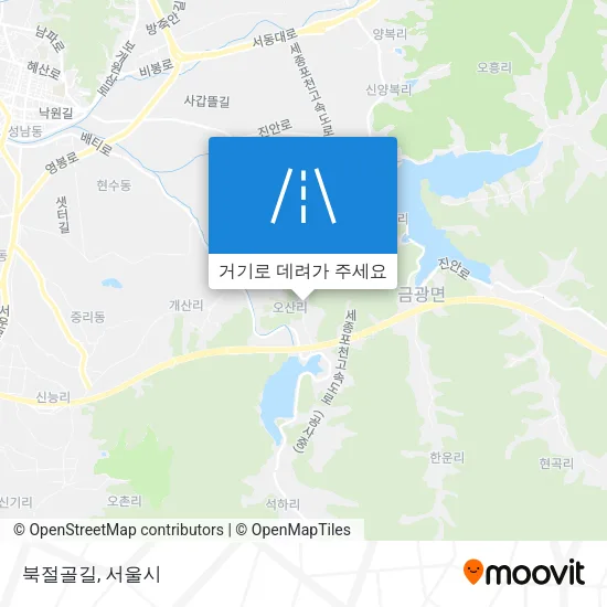 북절골길 지도