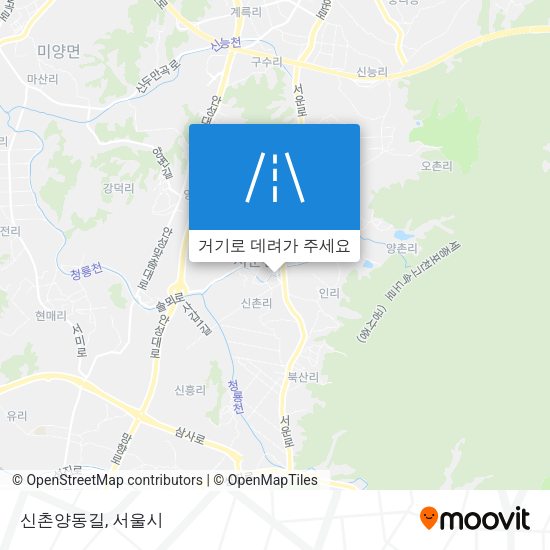 신촌양동길 지도