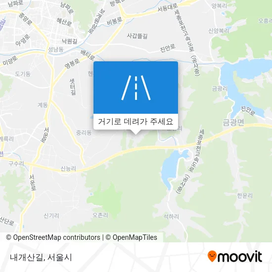 내개산길 지도