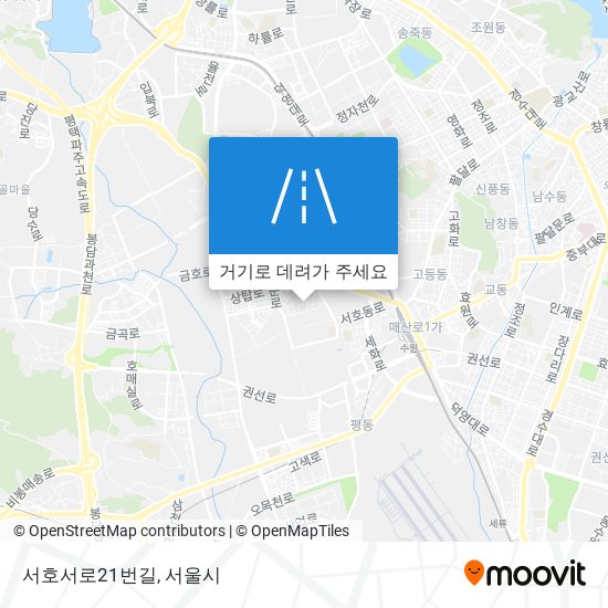 서호서로21번길 지도