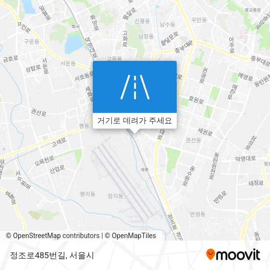 정조로485번길 지도