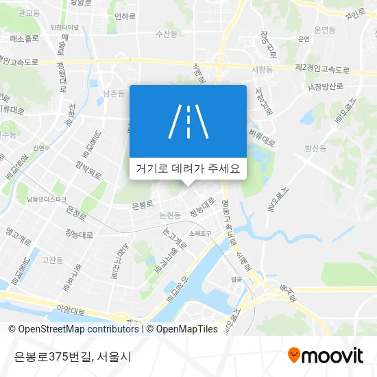 은봉로375번길 지도