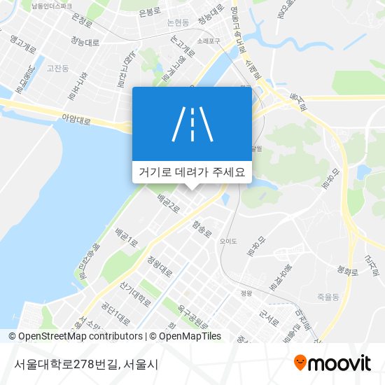 서울대학로278번길 지도