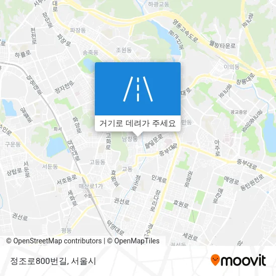 정조로800번길 지도