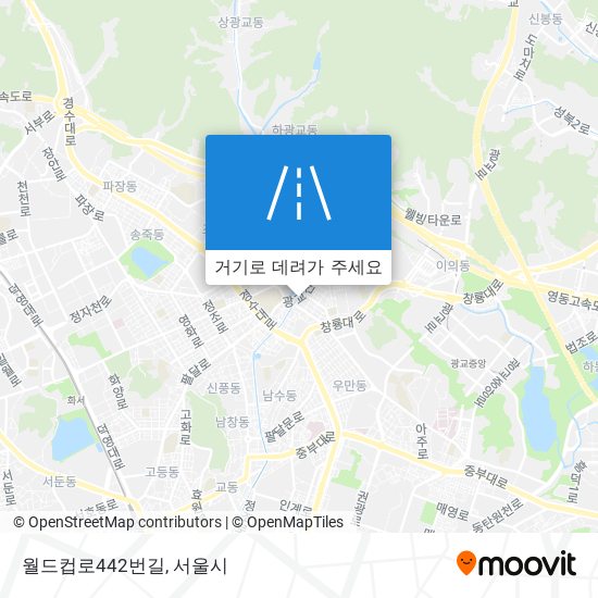 월드컵로442번길 지도