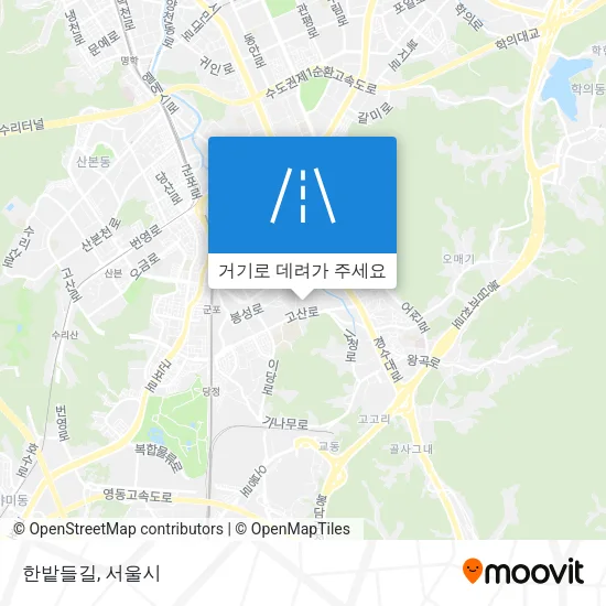 한밭들길 지도