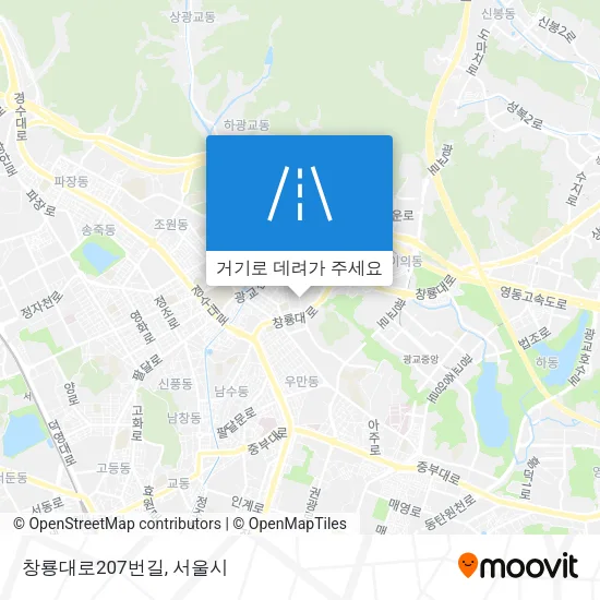창룡대로207번길 지도