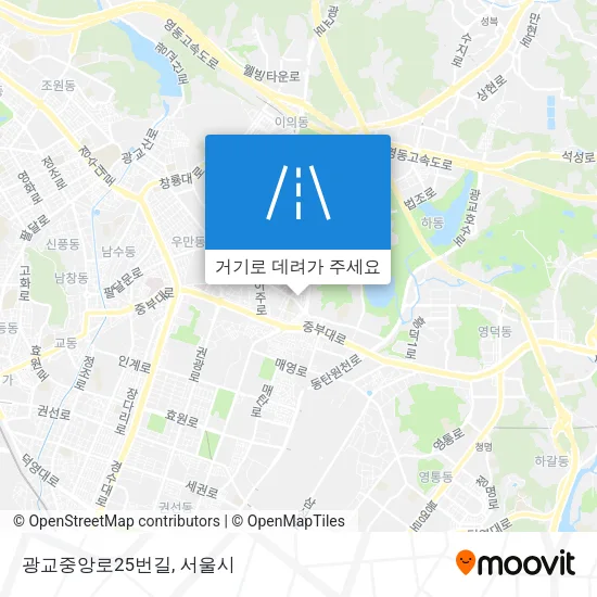 광교중앙로25번길 지도
