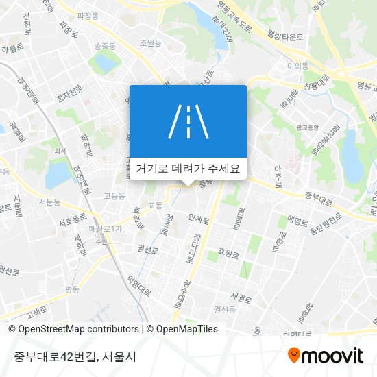 중부대로42번길 지도