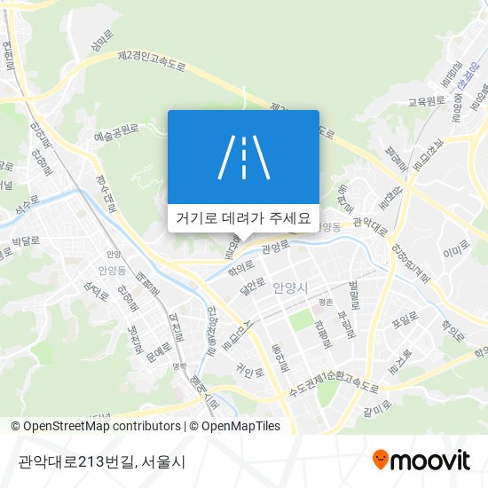 관악대로213번길 지도