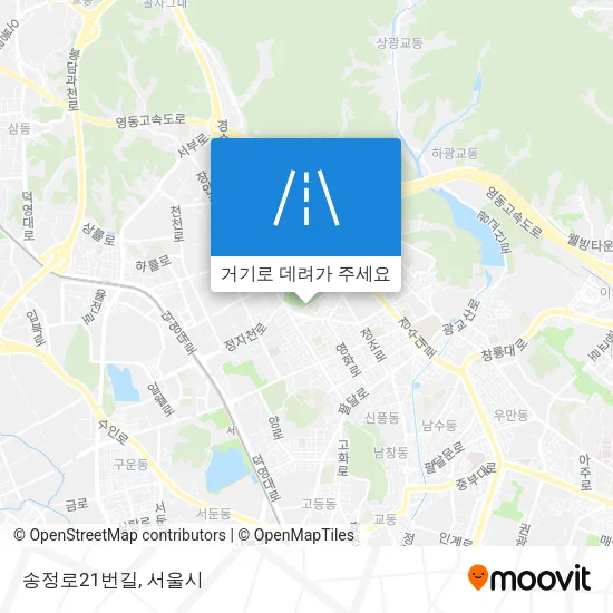 송정로21번길 지도