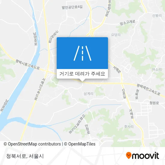 청북서로 지도