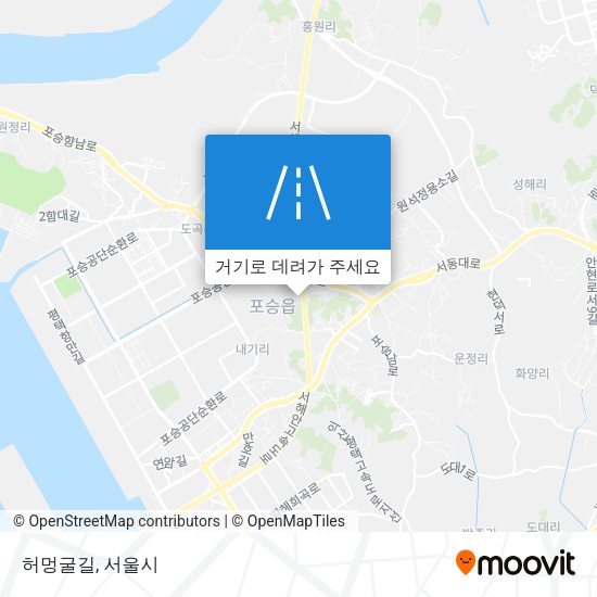허멍굴길 지도