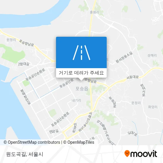원도곡길 지도