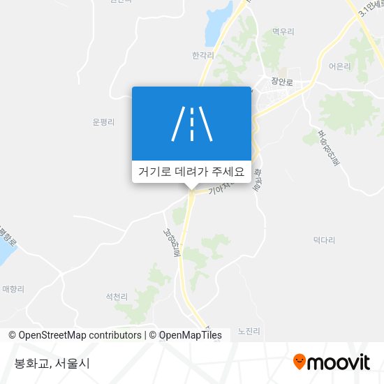 봉화교 지도