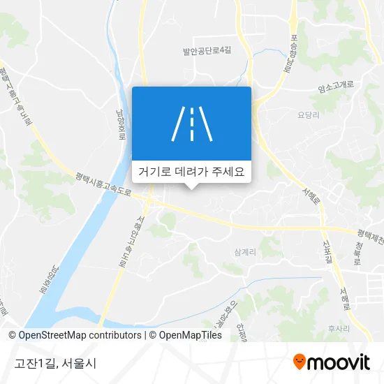 고잔1길 지도