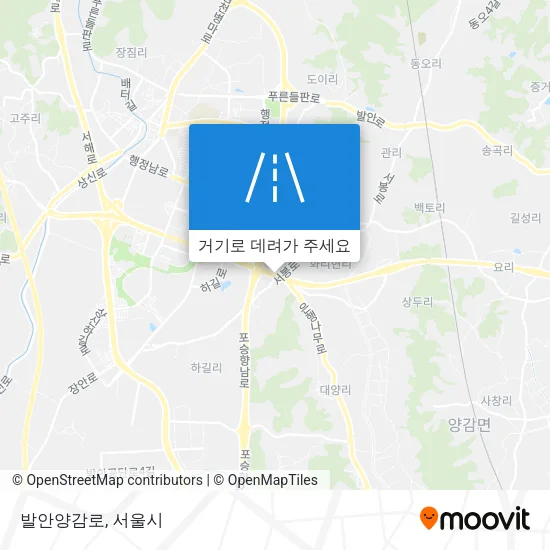 발안양감로 지도