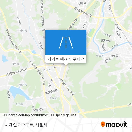 서해안고속도로 지도